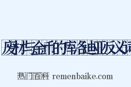 废材与金币的库洛迪亚反义词是什么意思的图片